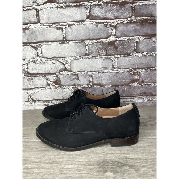 Vionic Weslyn Black Leather Oxfords Comfort Casual Shoes Women Sz 6.5M US/37.5EU - Picture 1 of 16